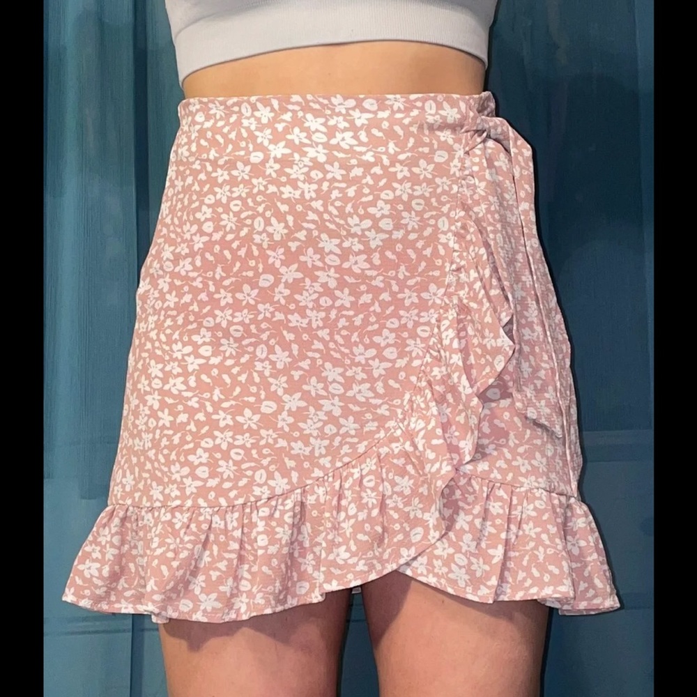 Floral Wrap Skirt